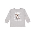 thumbnail image 1 of Inktastic I'm a Cutie White and Brown Holstein Cow with Arrows Boys or Girls Long Sleeve Toddler T-Shirt, 1 of 5