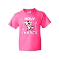 thumbnail image 1 of Inktastic I'm a Cutie White and Brown Holstein Cow with Arrows Youth T-Shirt, 1 of 5