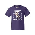 thumbnail image 1 of Inktastic I'm a Cutie White and Brown Holstein Cow with Arrows Youth T-Shirt, 1 of 5