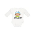 thumbnail image 1 of Inktastic I'm a Fungi with Mushroom Boys or Girls Long Sleeve Baby Bodysuit, 1 of 5