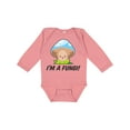 thumbnail image 1 of Inktastic I'm a Fungi with Mushroom Boys or Girls Long Sleeve Baby Bodysuit, 1 of 5
