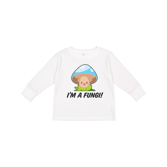 Inktastic I'm a Fungi with Mushroom Boys or Girls Long Sleeve Toddler T-Shirt