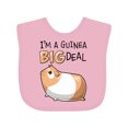 thumbnail image 1 of Inktastic I'm a Guinea Big Deal with Cute Guinea Pig Boys or Girls Baby Bib, 1 of 4
