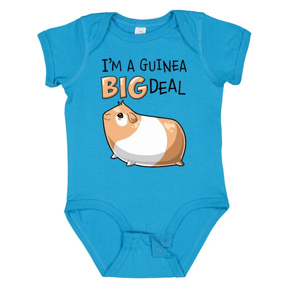 Inktastic I'm a Guinea Big Deal with Cute Guinea Pig Boys or Girls Baby Bodysuit