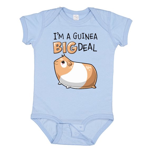 Inktastic I'm a Guinea Big Deal with Cute Guinea Pig Boys or Girls Baby Bodysuit
