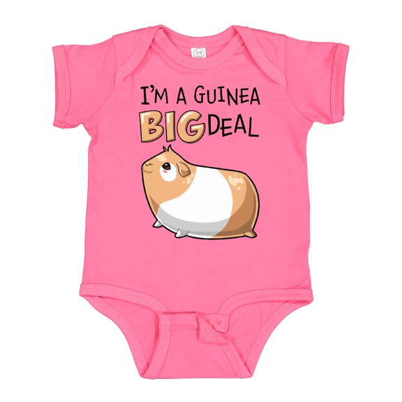 Inktastic I'm a Guinea Big Deal with Cute Guinea Pig Boys or Girls Baby Bodysuit