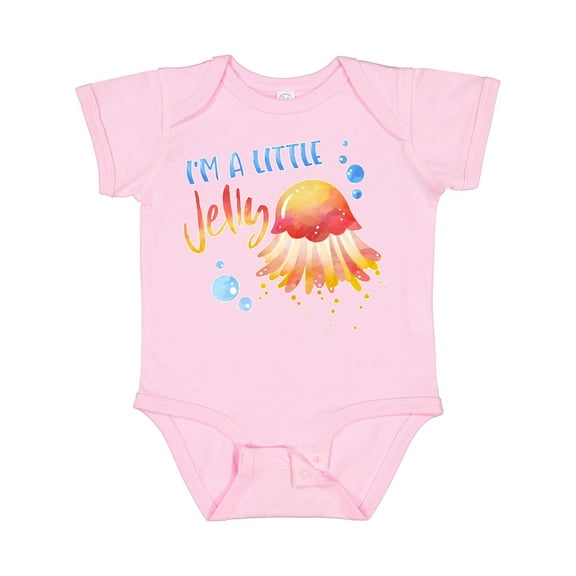Inktastic I'm a Little Jelly Jellyfish Humor with Bubbles Boys or Girls Baby Bodysuit