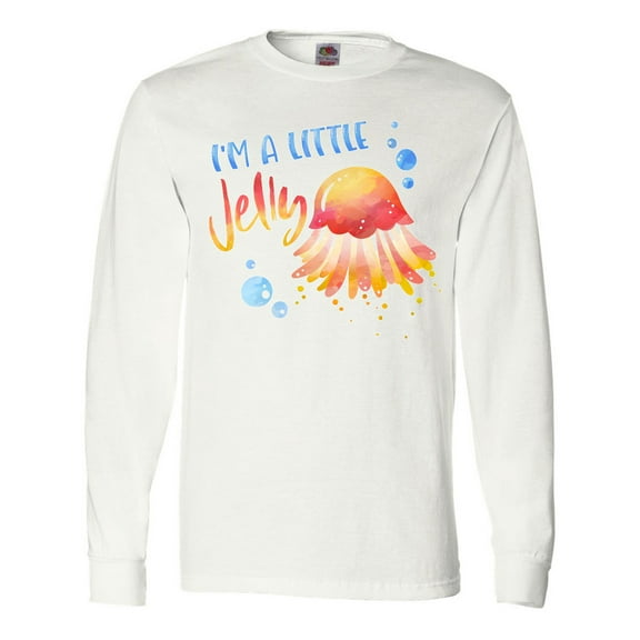 Inktastic I'm a Little Jelly Jellyfish Humor with Bubbles Long Sleeve T-Shirt