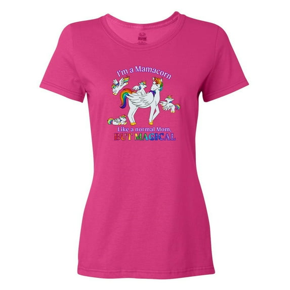 Inktastic I'm a Mamacorn, Like a Normal Mom, but Magical Women's T-Shirt