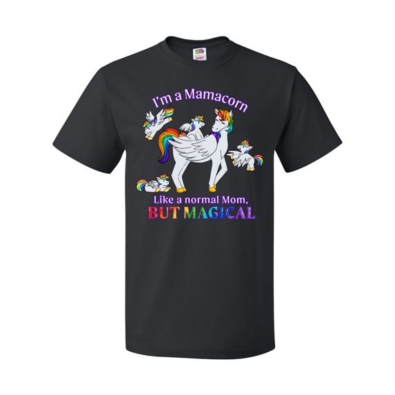 Inktastic I'm a Mamacorn, like a normal Mom, but magical T-Shirt