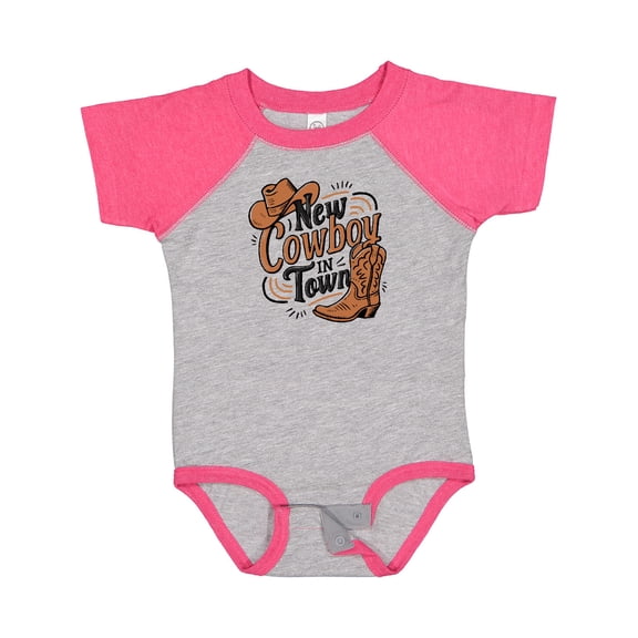 Inktastic I'm a New Cowboy in Town Boys or Girls Baby Bodysuit