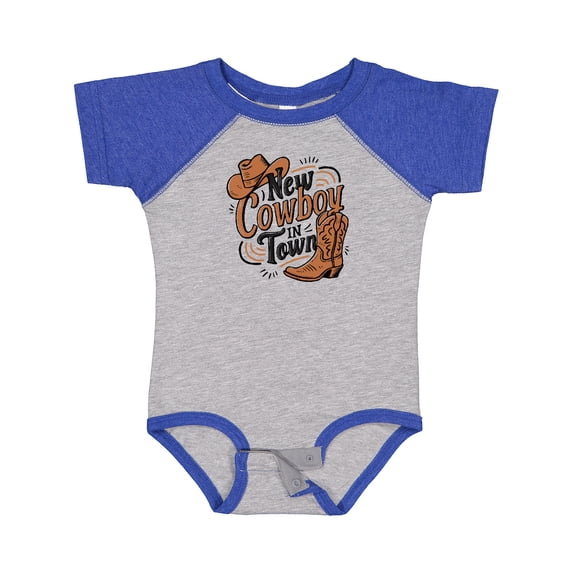 Inktastic I'm a New Cowboy in Town Boys or Girls Baby Bodysuit