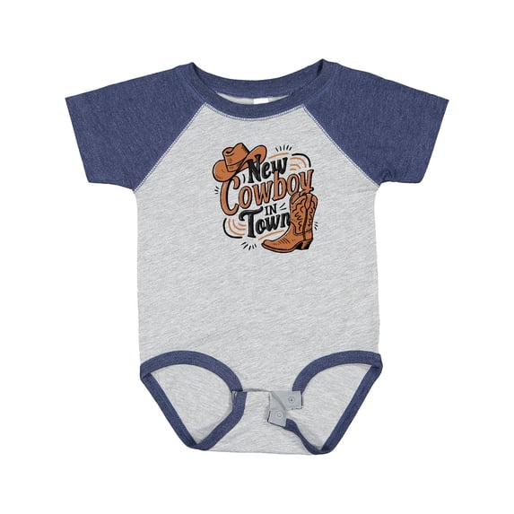 Inktastic I'm a New Cowboy in Town Boys or Girls Baby Bodysuit