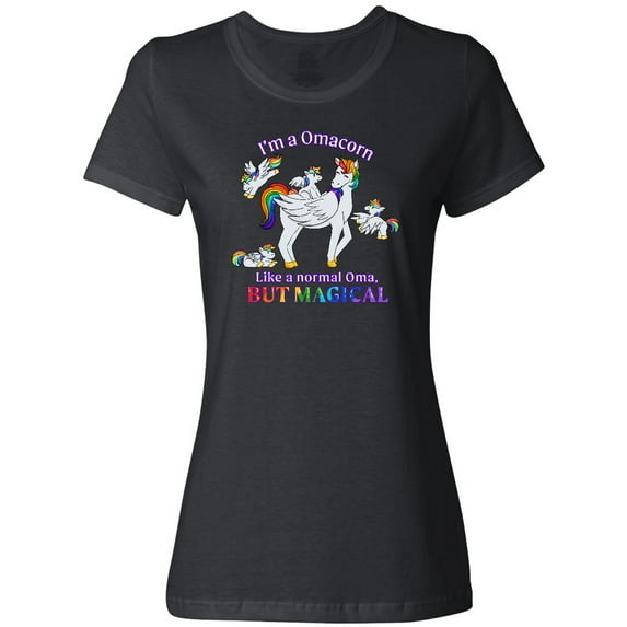 Inktastic I'm a Omacorn, like a normal Oma, but magical Women's T-Shirt