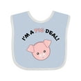 thumbnail image 1 of Inktastic I'm a Pig Deal Cute Pig Pun Boys or Girls Baby Bib, 1 of 4
