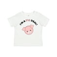 thumbnail image 1 of Inktastic I'm a Pig Deal Cute Pig Pun Boys or Girls Toddler T-Shirt, 1 of 5