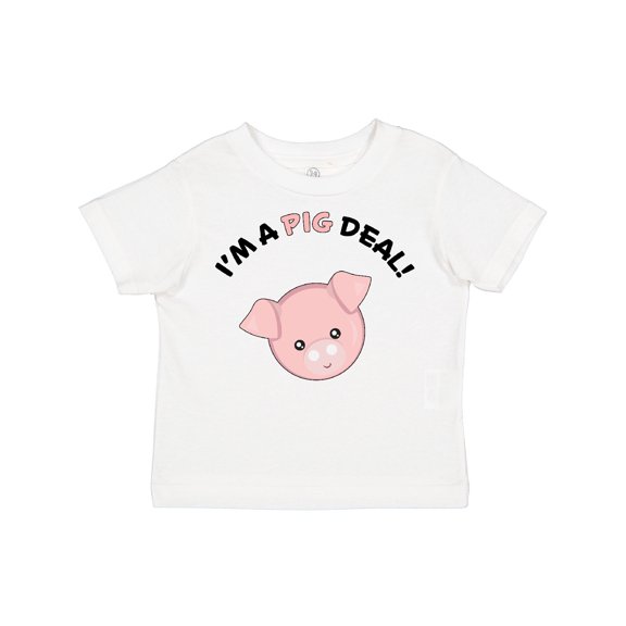 Inktastic I'm a Pig Deal Cute Pig Pun Boys or Girls Toddler T-Shirt