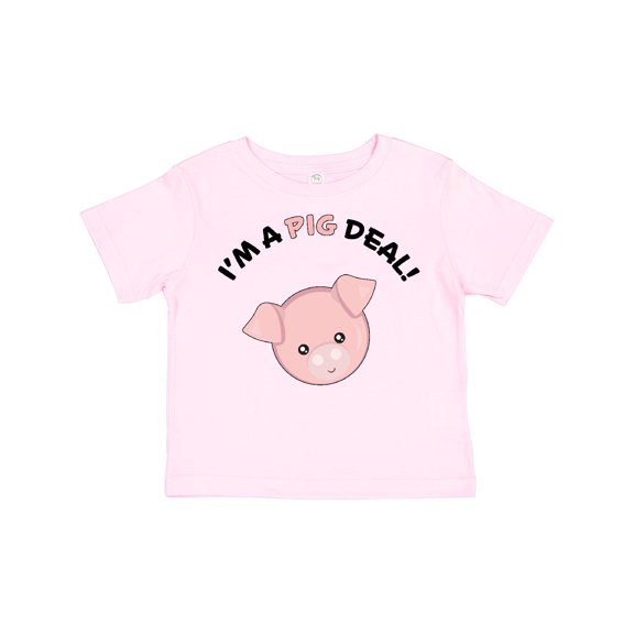 Inktastic I'm a Pig Deal Cute Pig Pun Boys or Girls Toddler T-Shirt