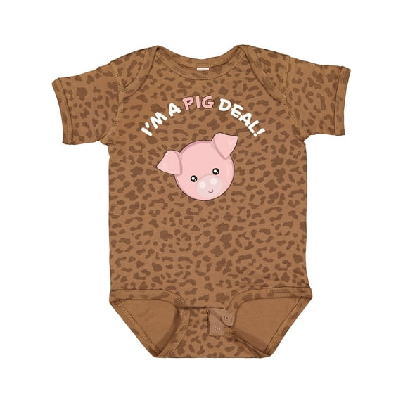 Inktastic I'm a Pig Deal Cute Pig Pun Gift Baby Boy or Baby Girl Bodysuit
