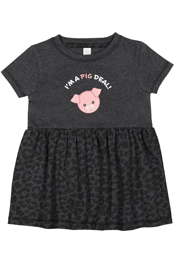 I'm a Pig Deal Cute Pig Pun Girls Baby Dress