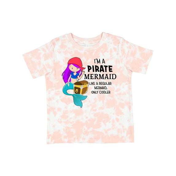 Inktastic I'm a Pirate Mermaid-like a Regular Mermaid, Only Cooler Boys or Girls Toddler T-Shirt