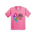 thumbnail image 1 of Inktastic I'm a Pirate Mermaid-like a Regular Mermaid, Only Cooler Youth T-Shirt, 1 of 5
