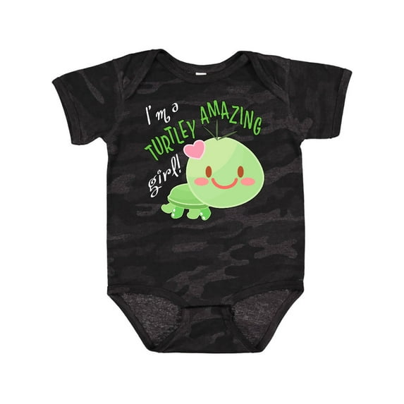 Inktastic I'm a Turtle-ly Amazing Girl- cute turtle Girls Baby Bodysuit