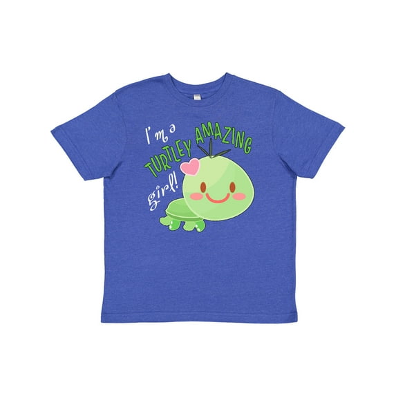 Inktastic I'm a Turtle-ly Amazing Girl- cute turtle Youth T-Shirt