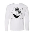 thumbnail image 1 of Inktastic I'm a Wish Come True Dandelion in Black Long Sleeve Youth T-Shirt, 1 of 5