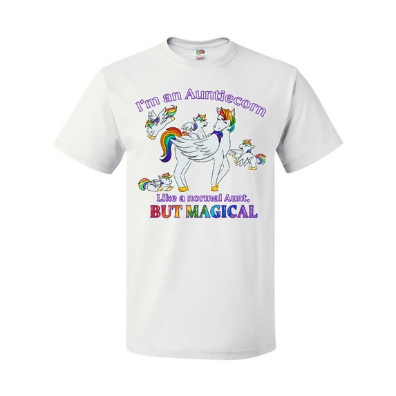 Inktastic I'm an Auntiecorn Like a Normal Aunt but Magical T-Shirt