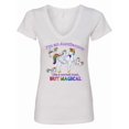 thumbnail image 1 of Inktastic I'm an Auntiecorn Like a Normal Aunt but Magical Women's V-Neck T-Shirt, 1 of 5