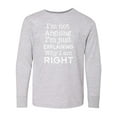 thumbnail image 1 of Inktastic I'm Not Arguing, I'm Just Explaining Why I'm Right Long Sleeve Youth T-Shirt, 1 of 5