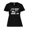 thumbnail image 1 of Inktastic I'm sexy and I mow it Lawnmower Fun Women's Plus Size T-Shirt, 1 of 5
