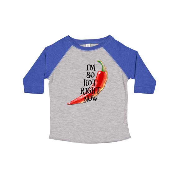 Inktastic I'm so hot right now Chili Pepper on Fire Boys or Girls Toddler T-Shirt