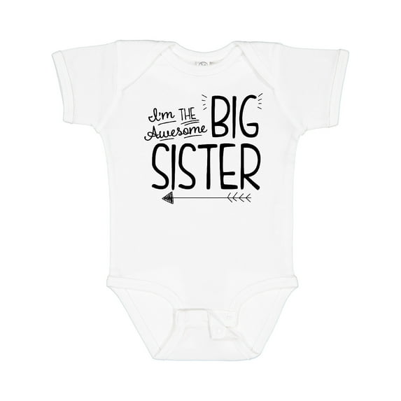 Inktastic I'm the Awesome Big Sister Girls Baby Bodysuit