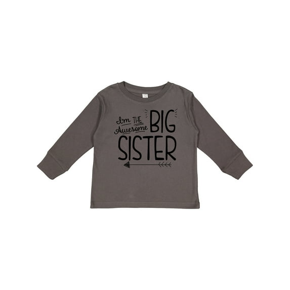 Inktastic I'm the Awesome Big Sister Girls Long Sleeve Toddler T-Shirt