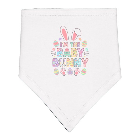 Inktastic I'm the Baby Bunny Easter Design Baby Bandana Bib