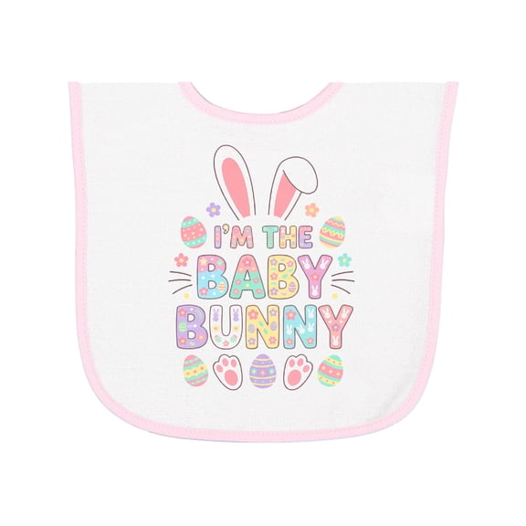 Inktastic I'm the Baby Bunny Easter Design Baby Terry Cloth Bib