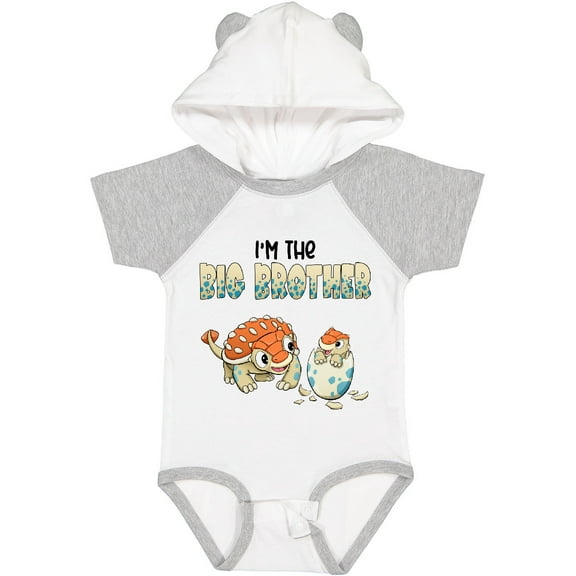 Inktastic I'm the Big Brother Ankylosaurus Bros Boys Baby Bodysuit