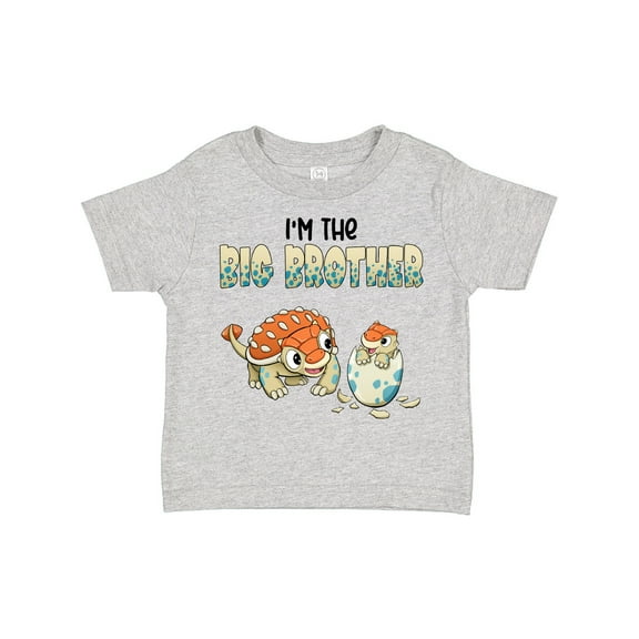 Inktastic I'm the Big Brother Ankylosaurus Bros Boys Toddler T-Shirt