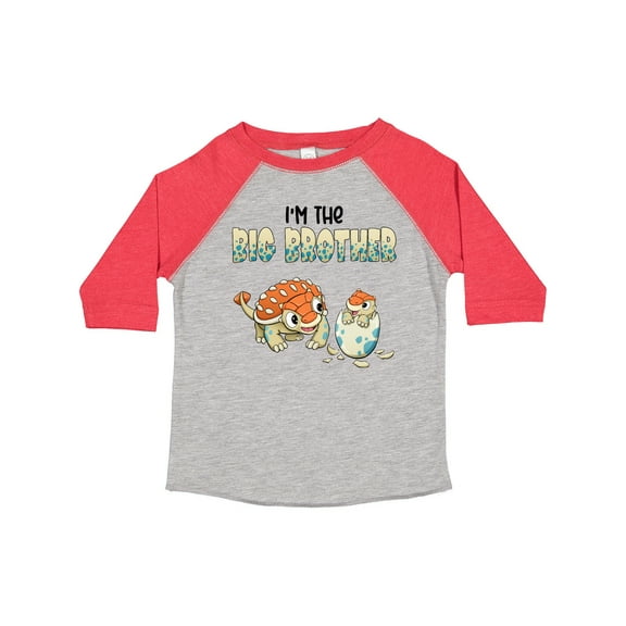 Inktastic I'm the Big Brother Ankylosaurus Bros Boys Toddler T-Shirt