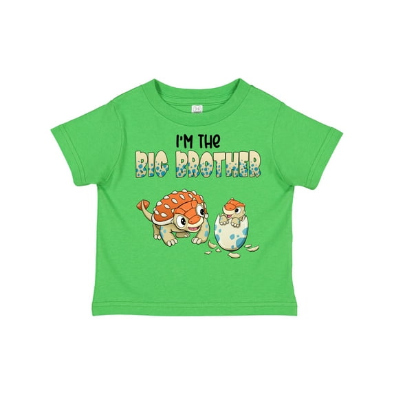 Inktastic I'm the Big Brother Ankylosaurus Bros Boys Toddler T-Shirt