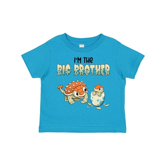 Inktastic I'm the Big Brother Ankylosaurus Bros Boys Toddler T-Shirt