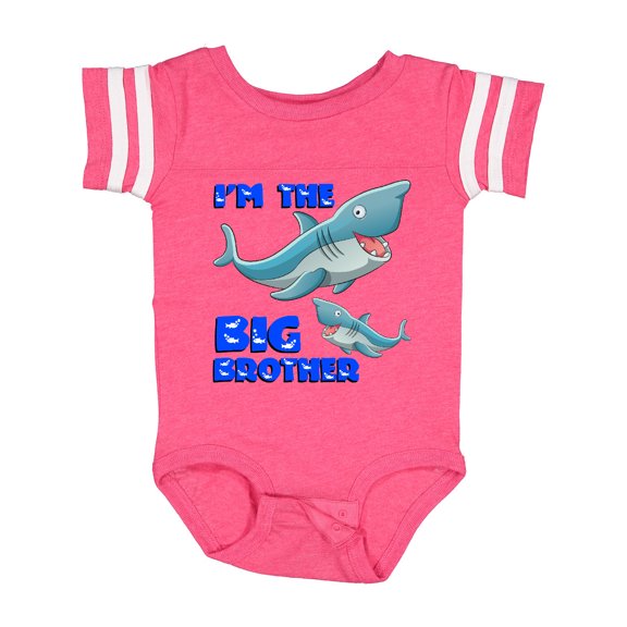Inktastic I'm the Big Brother Shark Boys Baby Bodysuit