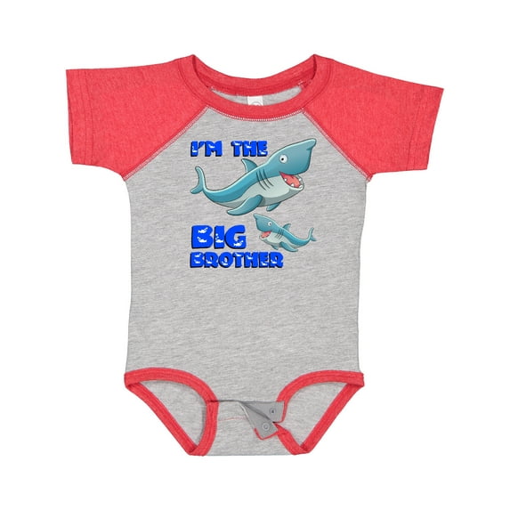 Inktastic I'm the Big Brother Shark Boys Baby Bodysuit