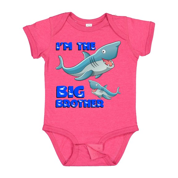 Inktastic I'm the Big Brother Shark Boys Baby Bodysuit