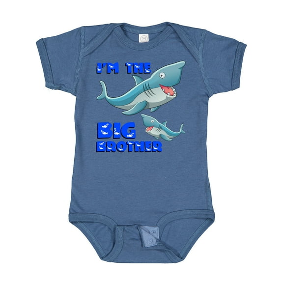Inktastic I'm the Big Brother Shark Boys Baby Bodysuit