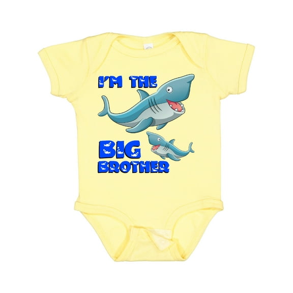 Inktastic I'm the Big Brother Shark Boys Baby Bodysuit