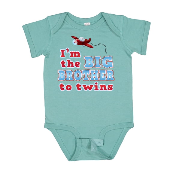 Inktastic I'm the Big Brother to Twins. Boys Baby Bodysuit