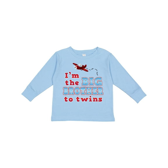 Inktastic I'm the Big Brother to Twins. Boys Long Sleeve Toddler T-Shirt